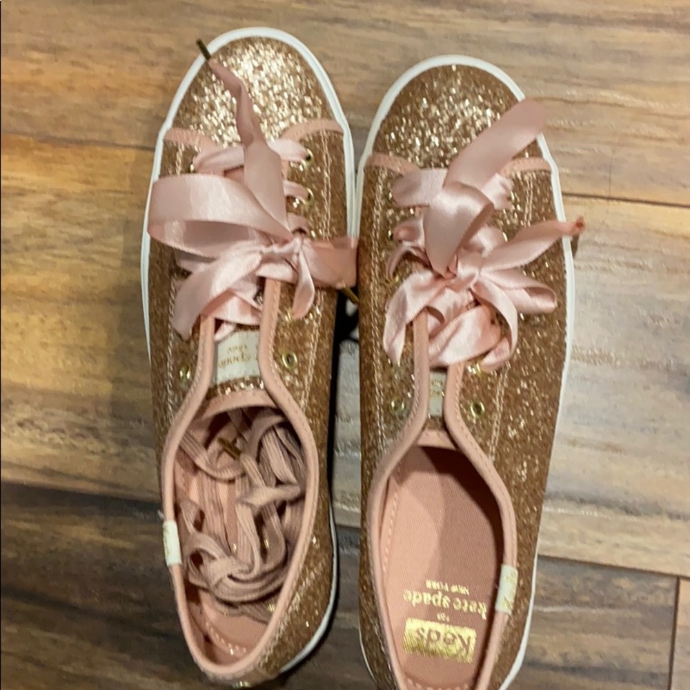 Keds x Kate spade triple kick glitter NEVER WORN!